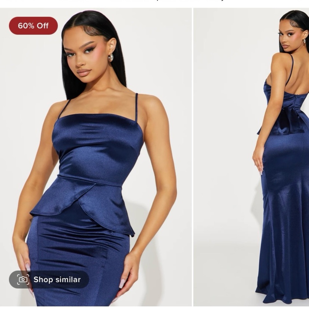 Valentina Peplum Fashion nova dress